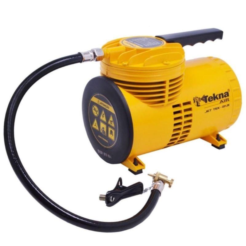 Miniatura Compressor de Ar Direto 40 PSI 1/4 HP com Kit BIVOLT CD12151BK TEKNA Bivolt