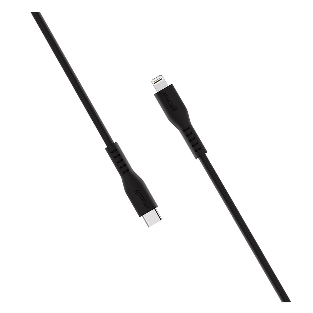 Miniatura Cabo USB-C para Lightning Geonav Preto - ESLICSBK