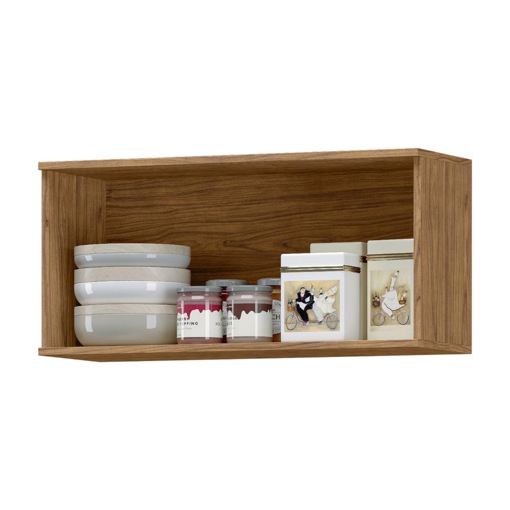 Miniatura Armário Aéreo 1 Porta Basculante 80cm Toscana Espresso Móveis Freijó