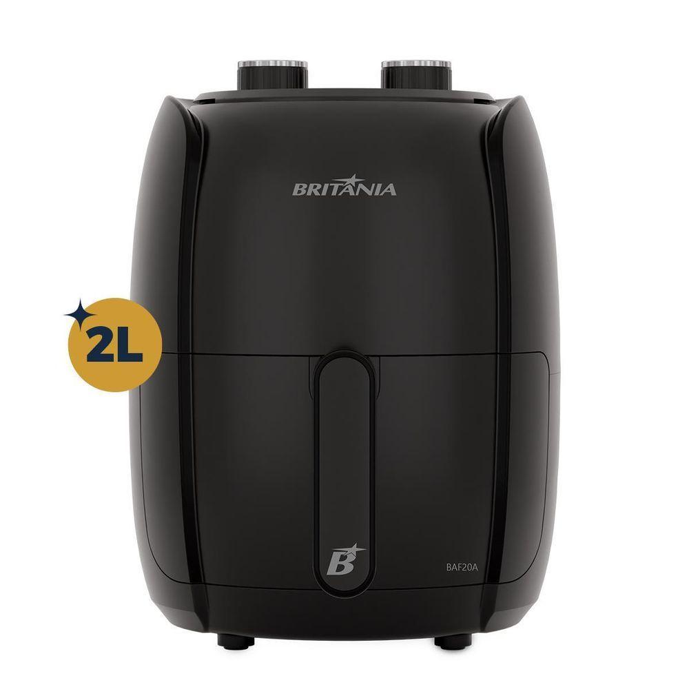 Miniatura Air Fryer Britânia Compacta 2L 1000W Sem Óleo BAF20A 220V