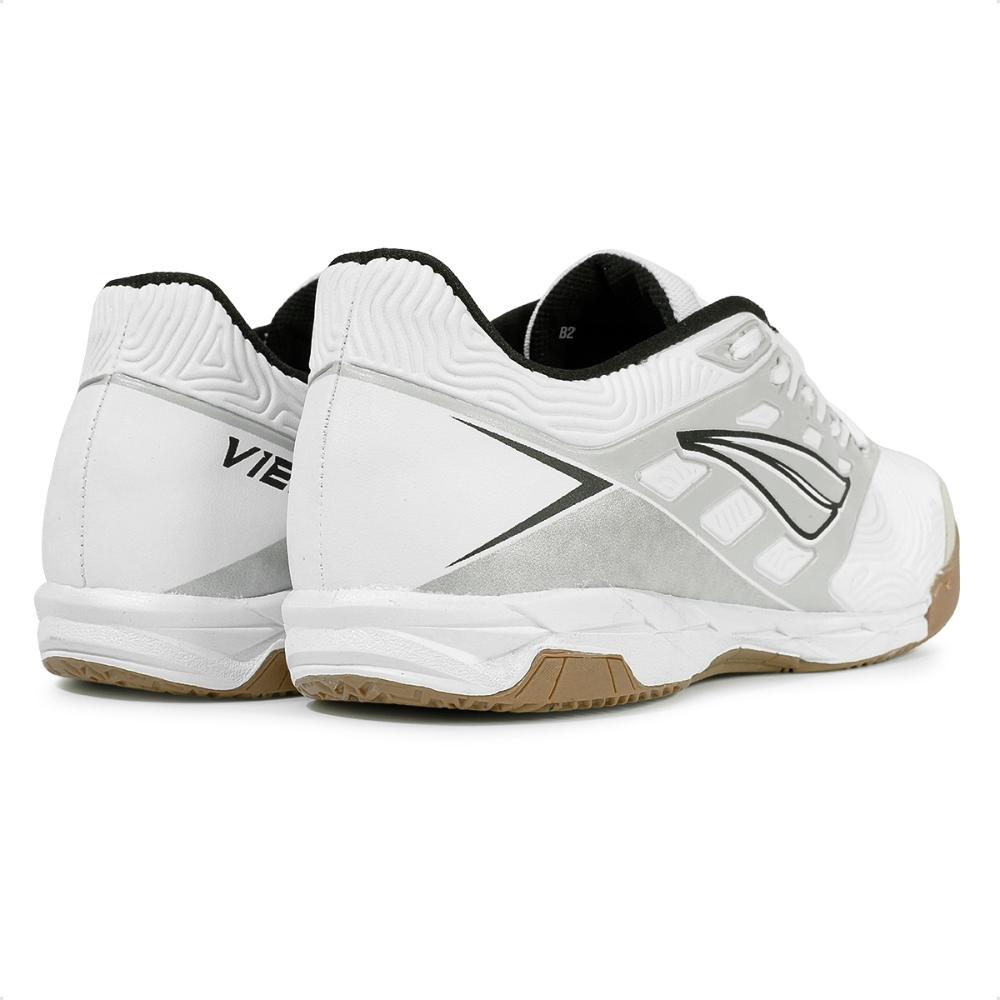 Miniatura Chuteira Futsal Penalty Viento Y-1 Masculina Branco / Cinza - 37