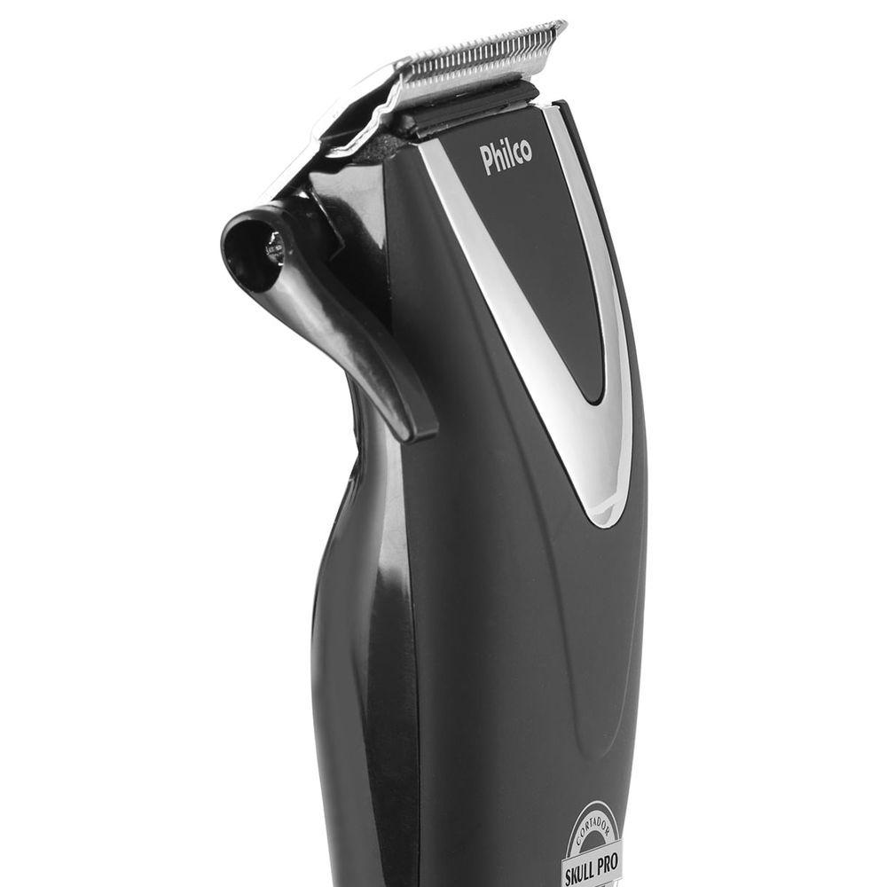 Cortador De Cabelos Philco PCR12CR Skull Pro Chrome 9 Em 1 110V