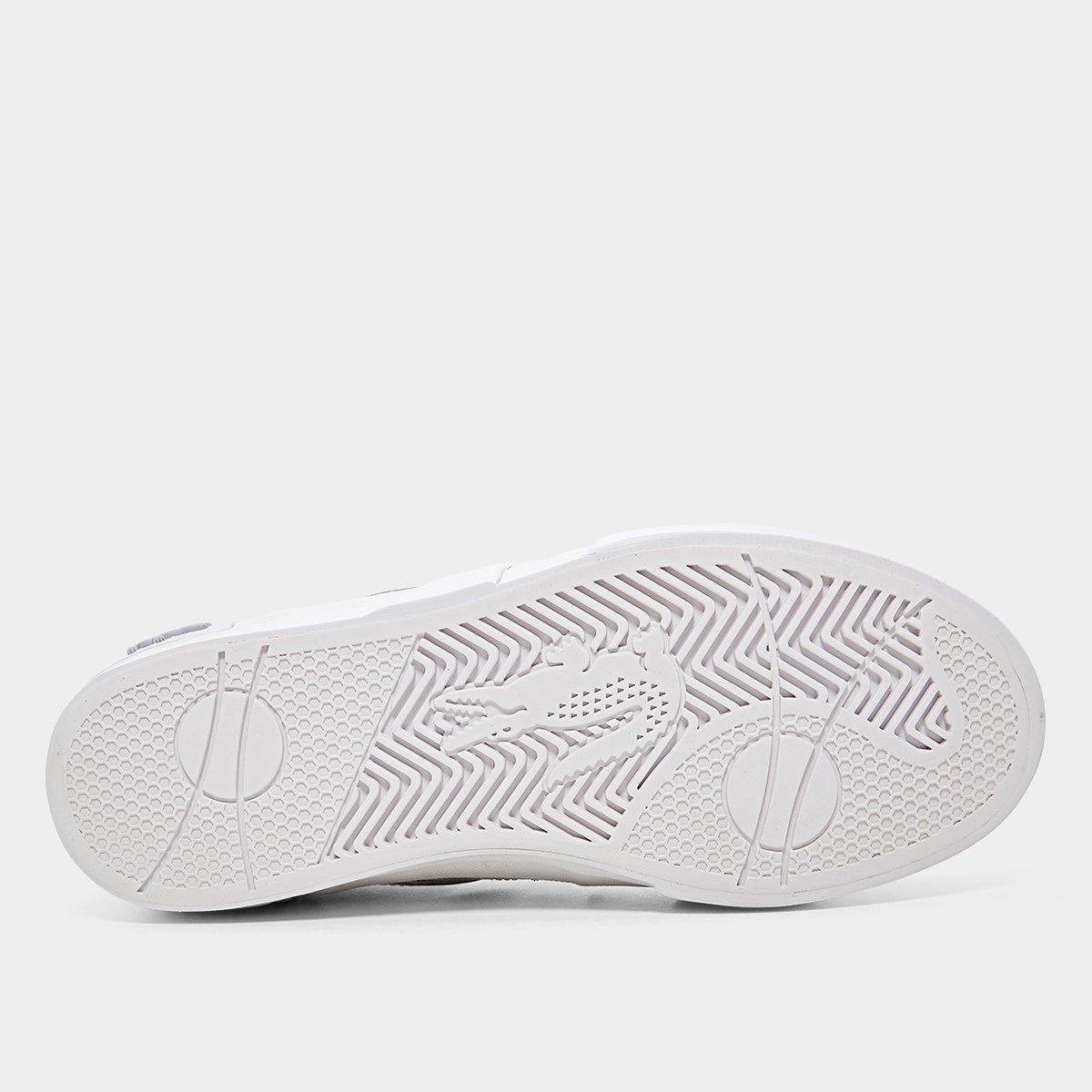 Tênis Lacoste L004 Masculino Branco+Cinza - 38