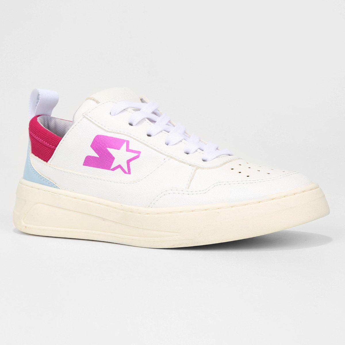 Miniatura Tênis Starter Cano Baixo Feminino Azul Piscina+Branco - 34