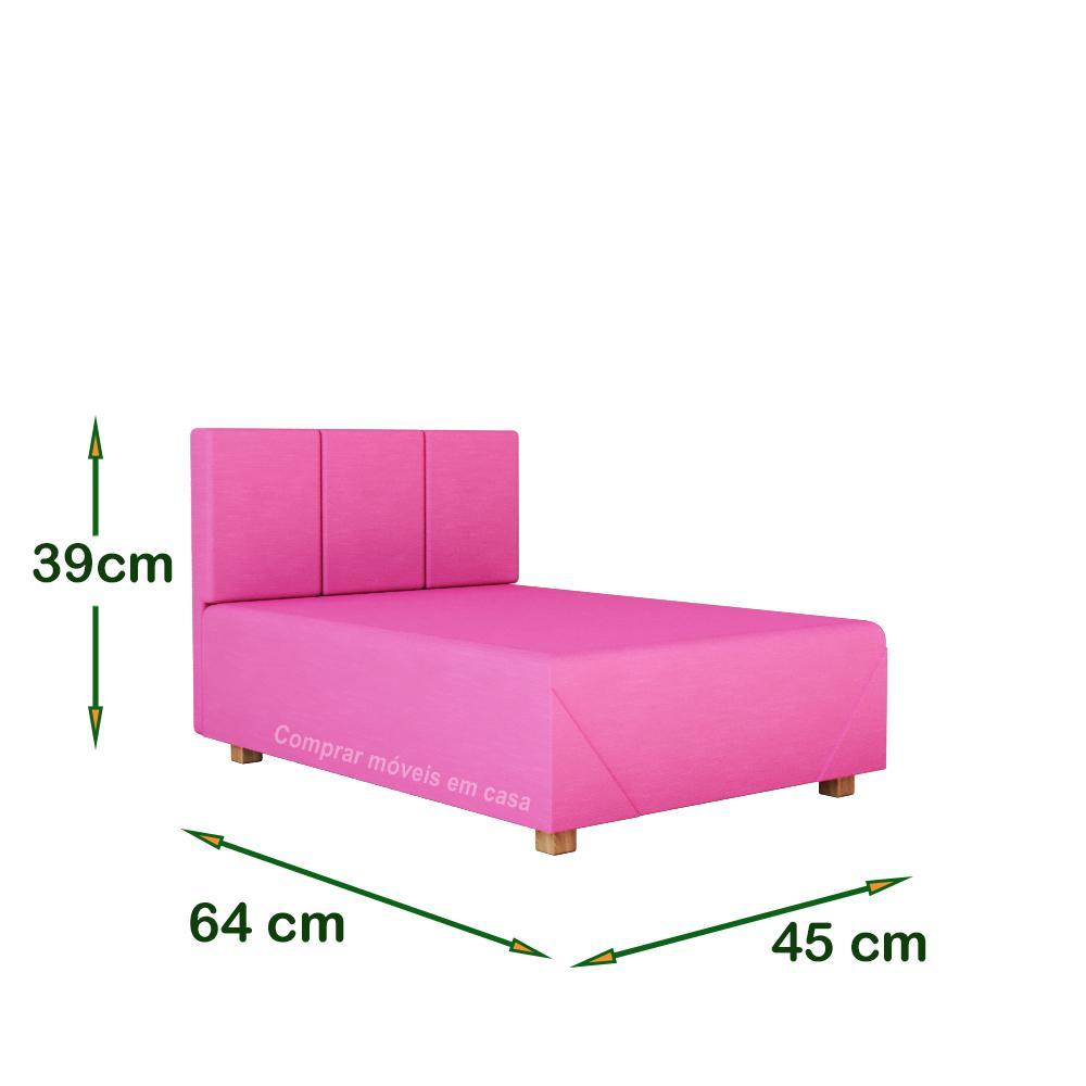 Miniatura Cama Box Pet Cachorro Porte Menor 60 cm Magie Cor Pink