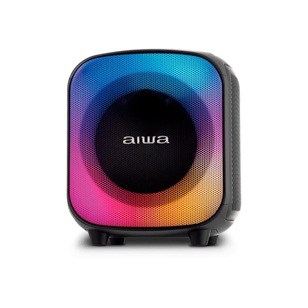 Miniatura Caixa Som Partybox Aiwa Aws-Pb-07 Bluetooth Led Rgb Preta