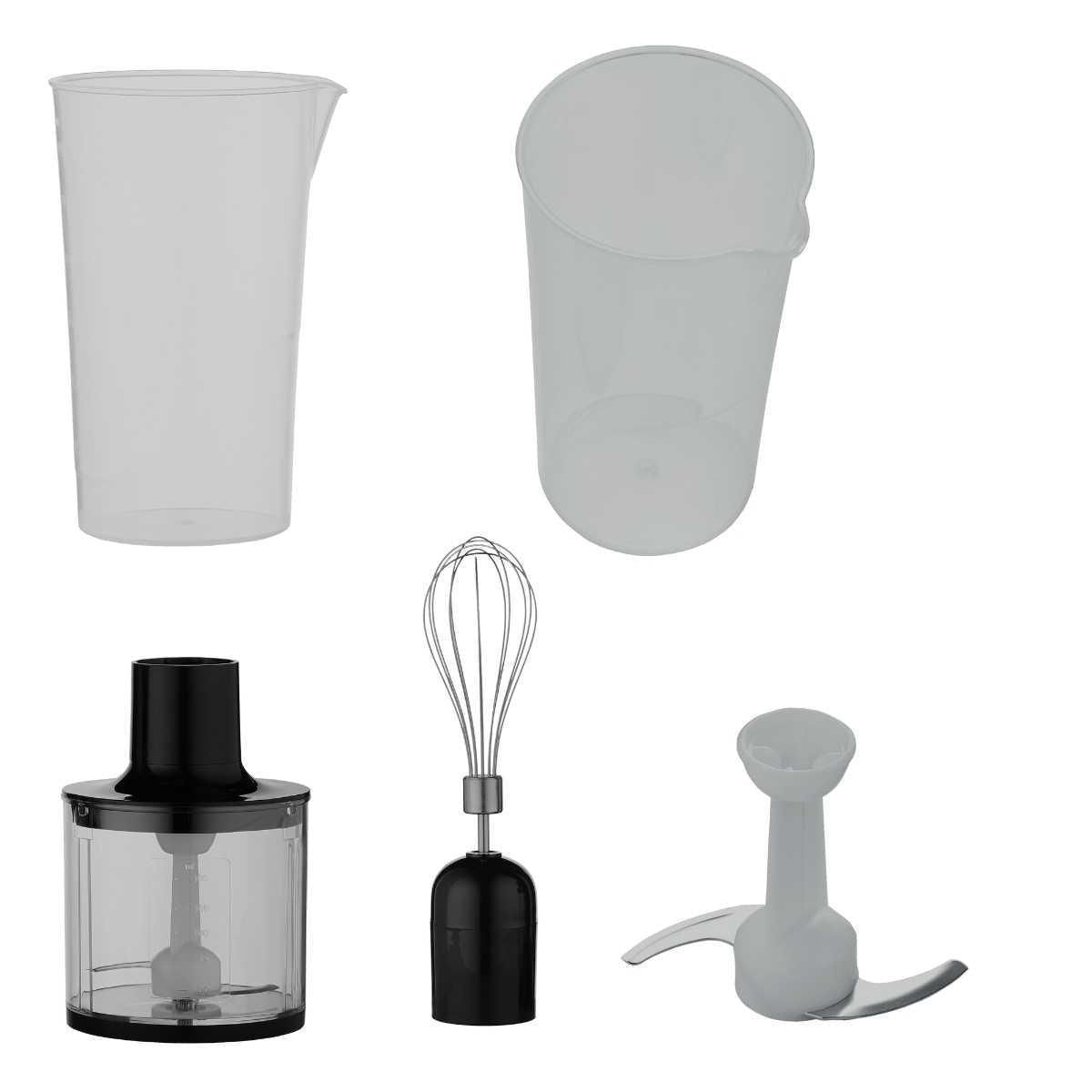 Miniatura Kit Mixer 3 Em 1 Processador Batedor Liquidificador Portátil