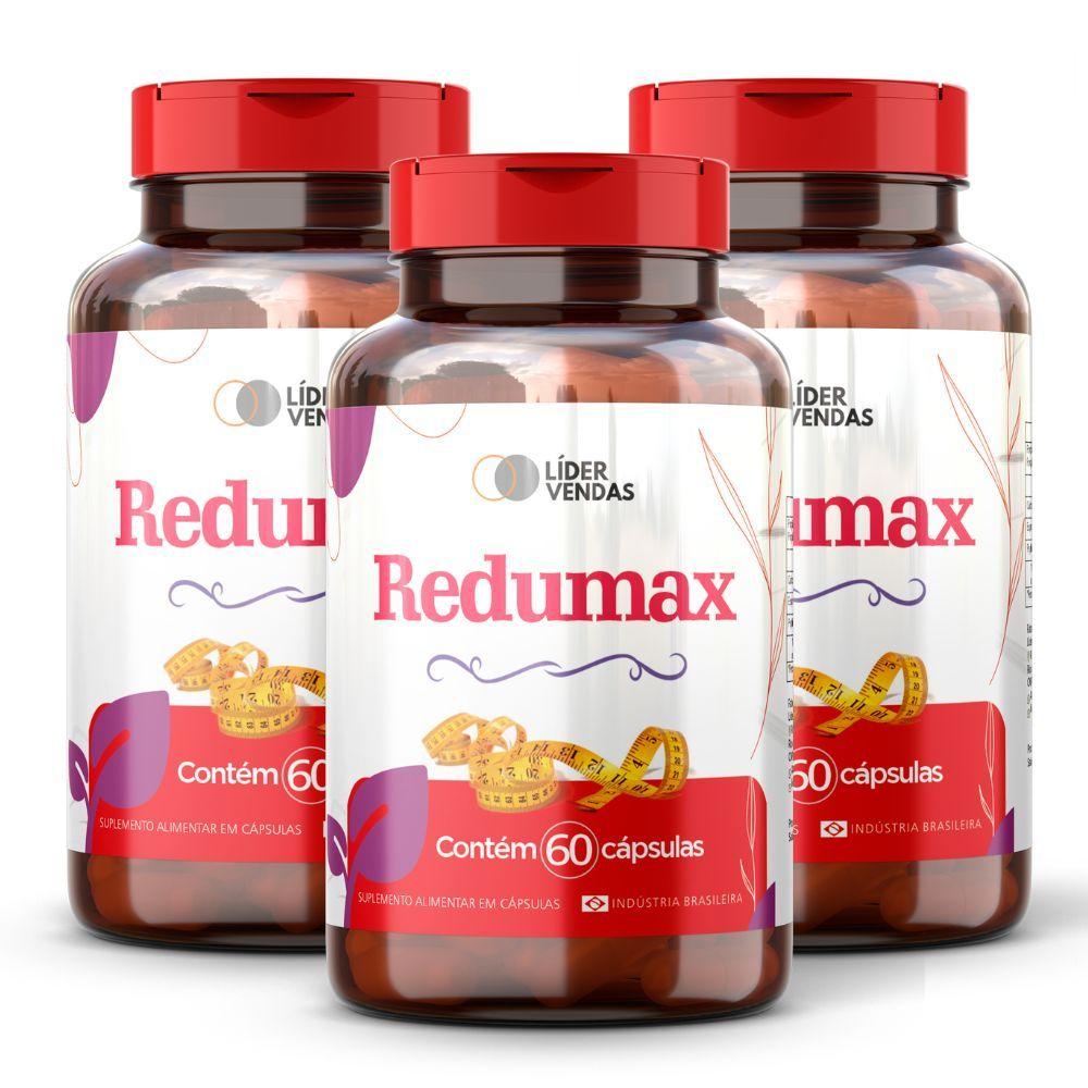 Miniatura Redumax 500mg 60 Cap - 3 Potes Fibras Naturais Que Reduzem A Fome, Ajudam No Intestino E Queimam Gordura!