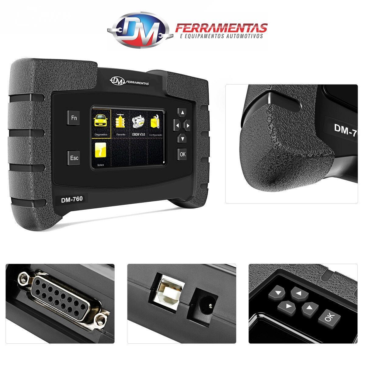 Miniatura Scanner Automotivo Profissional Dm-760 Ajuste Af