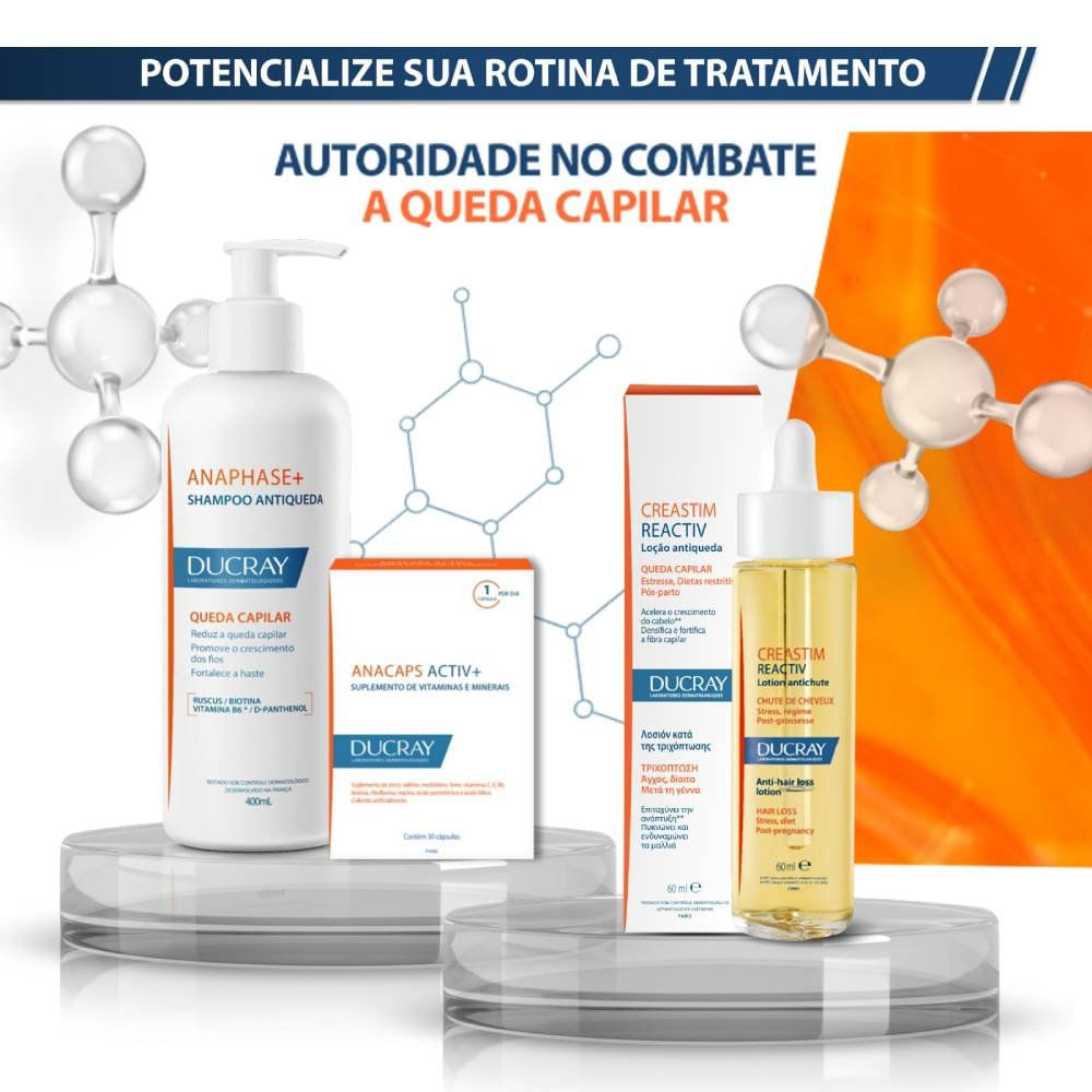 Miniatura Loção Antiqueda Ducray Creastim Reactiv 60ml