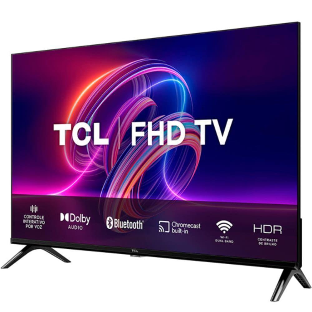 Miniatura TV 40 Polegadas TCL LED Smart Wi-Fi Full HD Android Comando 40S5400A