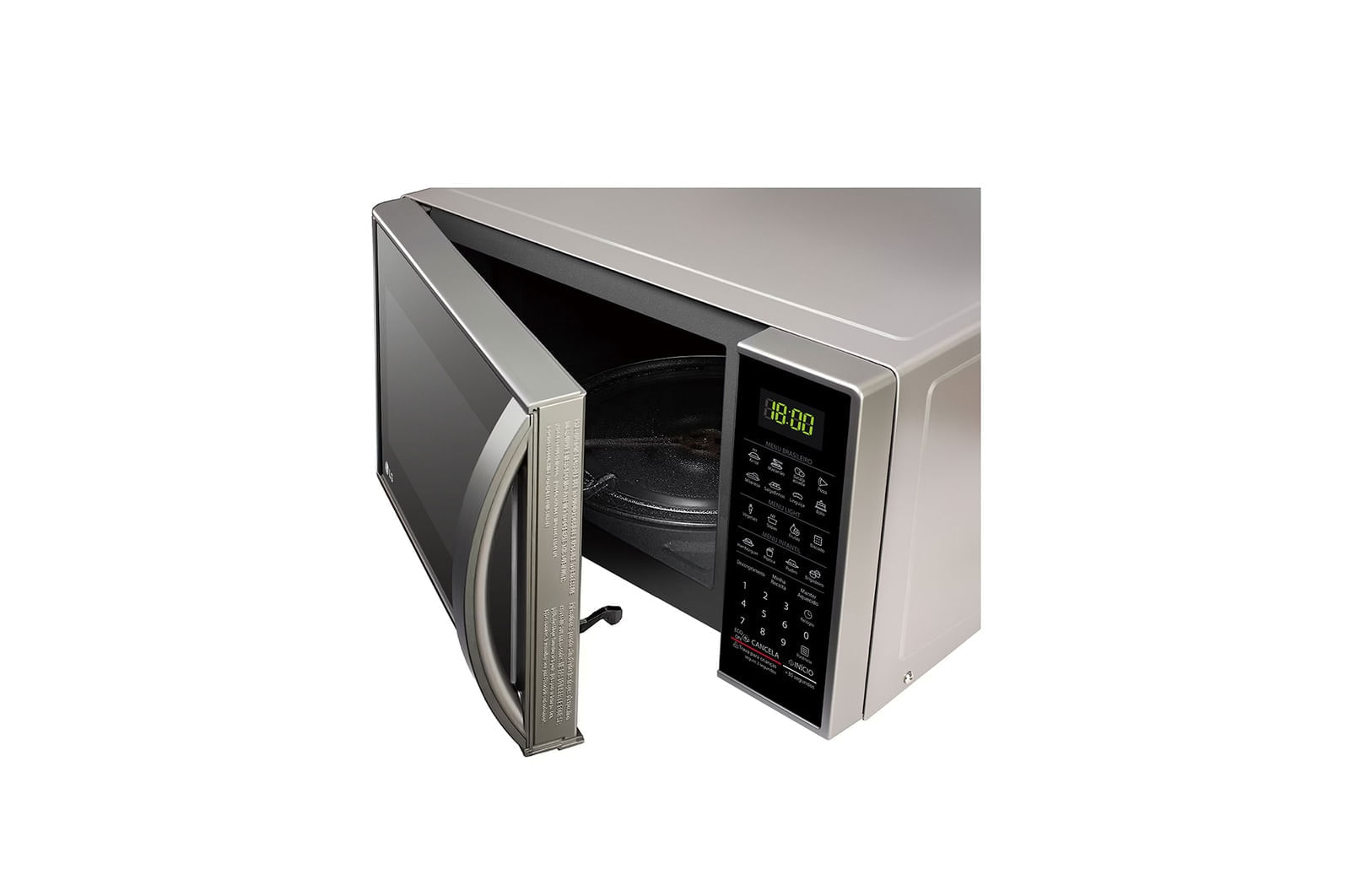 Miniatura Micro-ondas LG 30 litros Prata Limpa Fácil (MS3043BRA)
