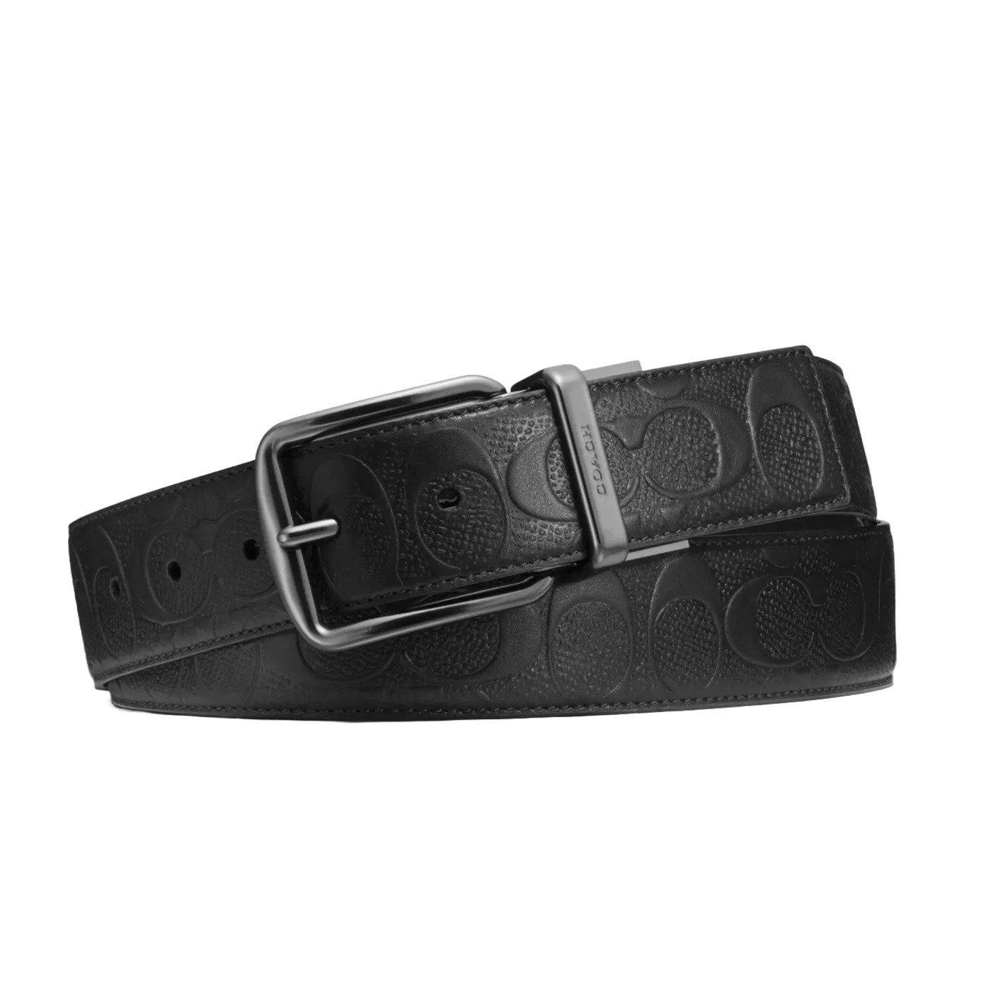 Miniatura Cinto Coach Harness Buckle Cut To Size Reversible Belt - F55