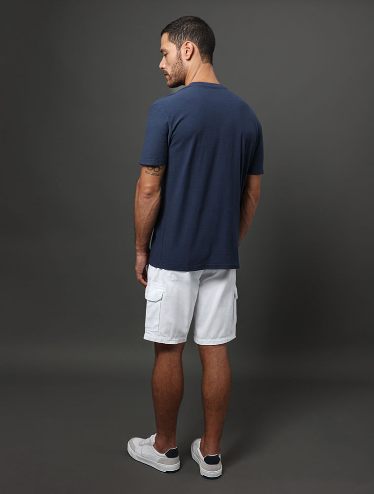 Miniatura Camiseta Masculina Flamê Com Bolso Calvin Klein Jeans - Marinho Camiseta Masculina Flamê Com Bolso Calvin Klein Jeans Marinho g