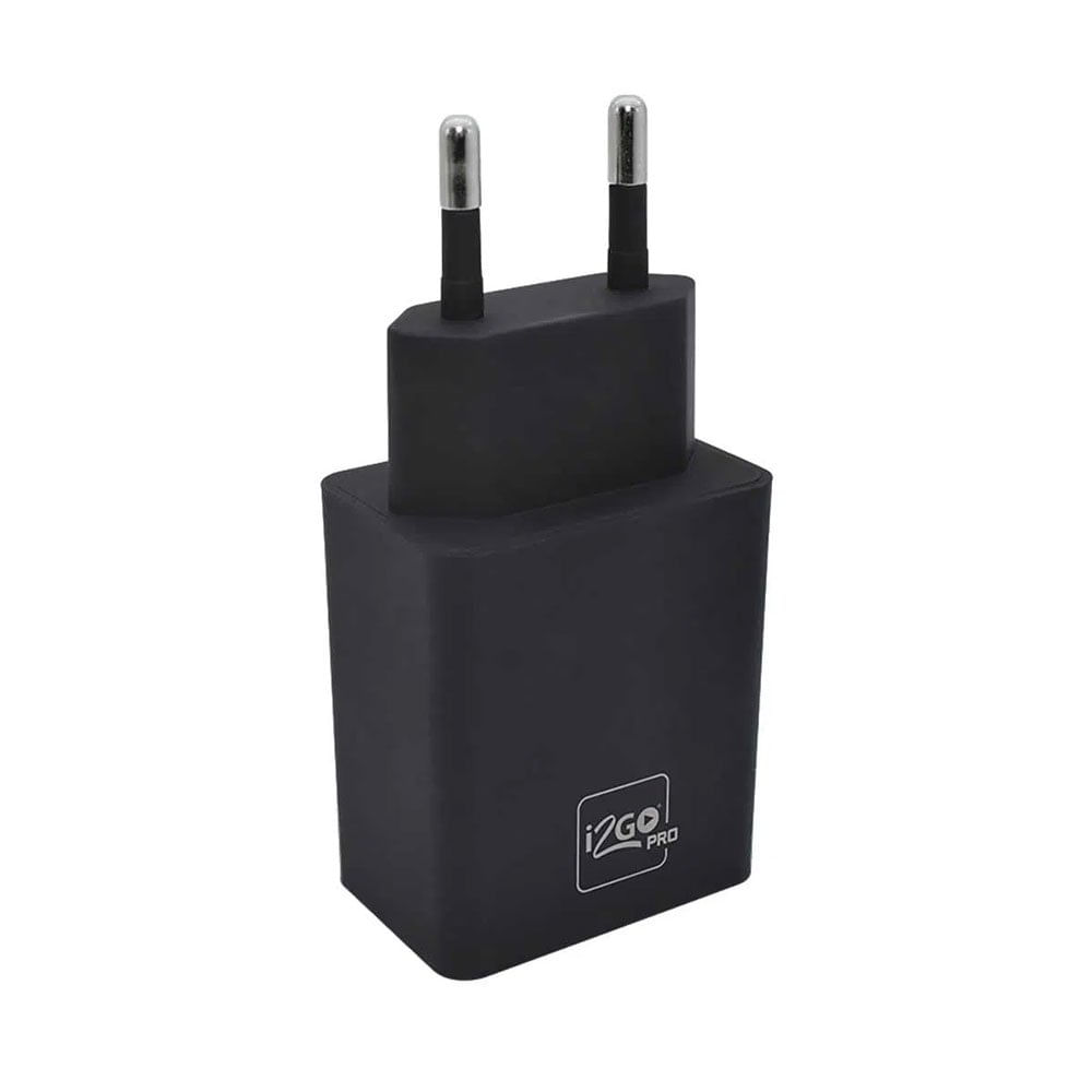 Miniatura Carregador de Tomada PROWAL020 com Duas Entradas USB I2GO Preto - Bivolt