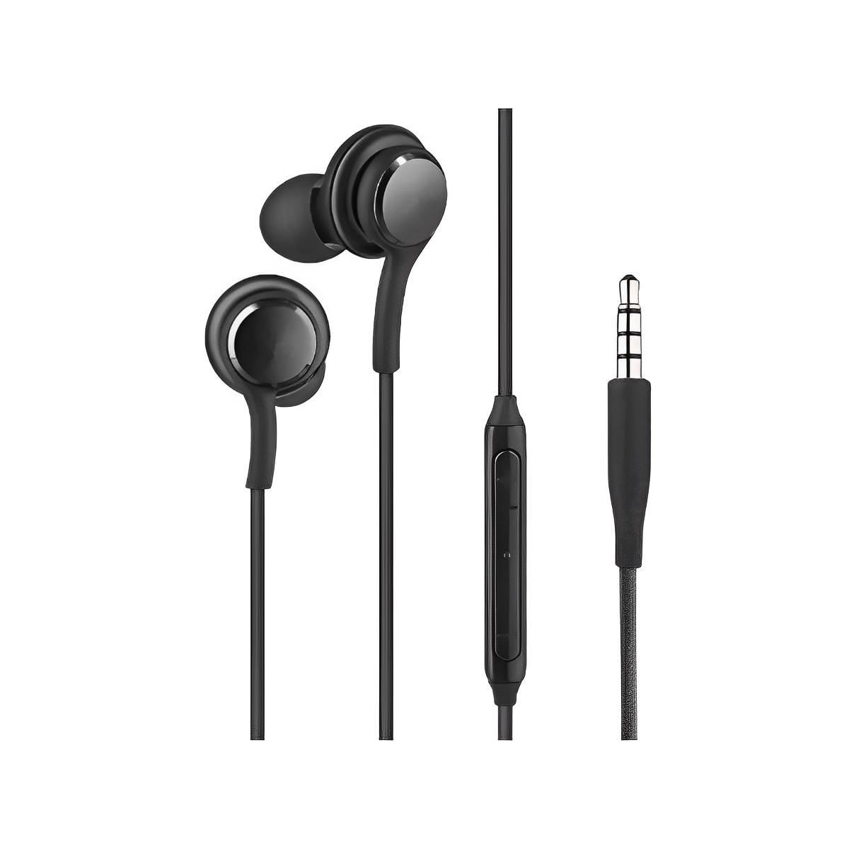 Miniatura Fone De Ouvido Stereo Headset In-Ear C Microfone E Borracha