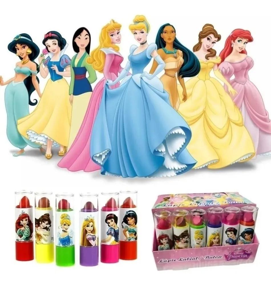 Miniatura 24 Batom Infantil Gloss Crianças Kit Batons Revenda