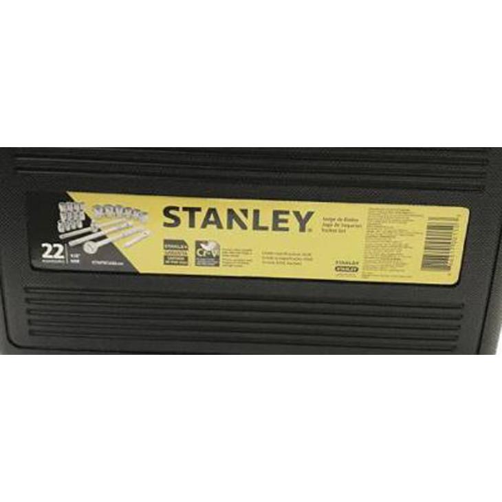 Miniatura Jogo de Soquetes Stanley STMT81242-840, Encaixe 1/2 ”, 22 peças