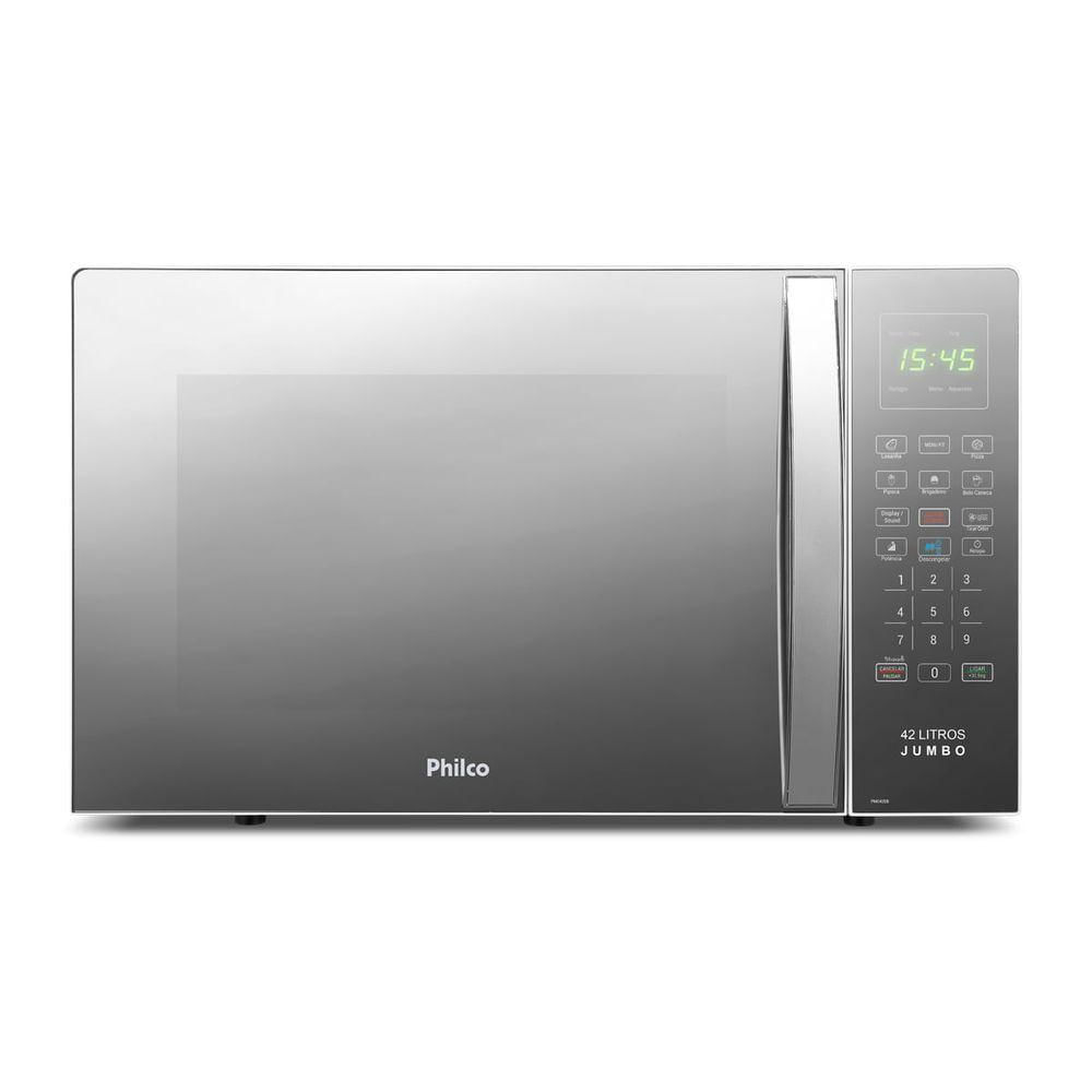 Miniatura Micro-ondas 42L Philco Jumbo Múltiplas Funções 1560W PMO42EB 110V