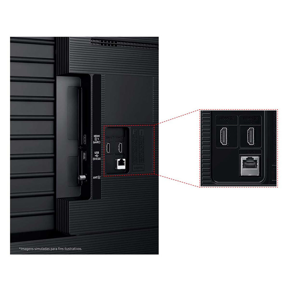 Miniatura Smart TV 58 Polegadas Samsung U8500F Crystal UHD 4K 2025 Xbox Cloud Gaming Canais Gratuitos 7 Anos de Atualização AI Energy Mode Alexa integrada Preto - Bivolt