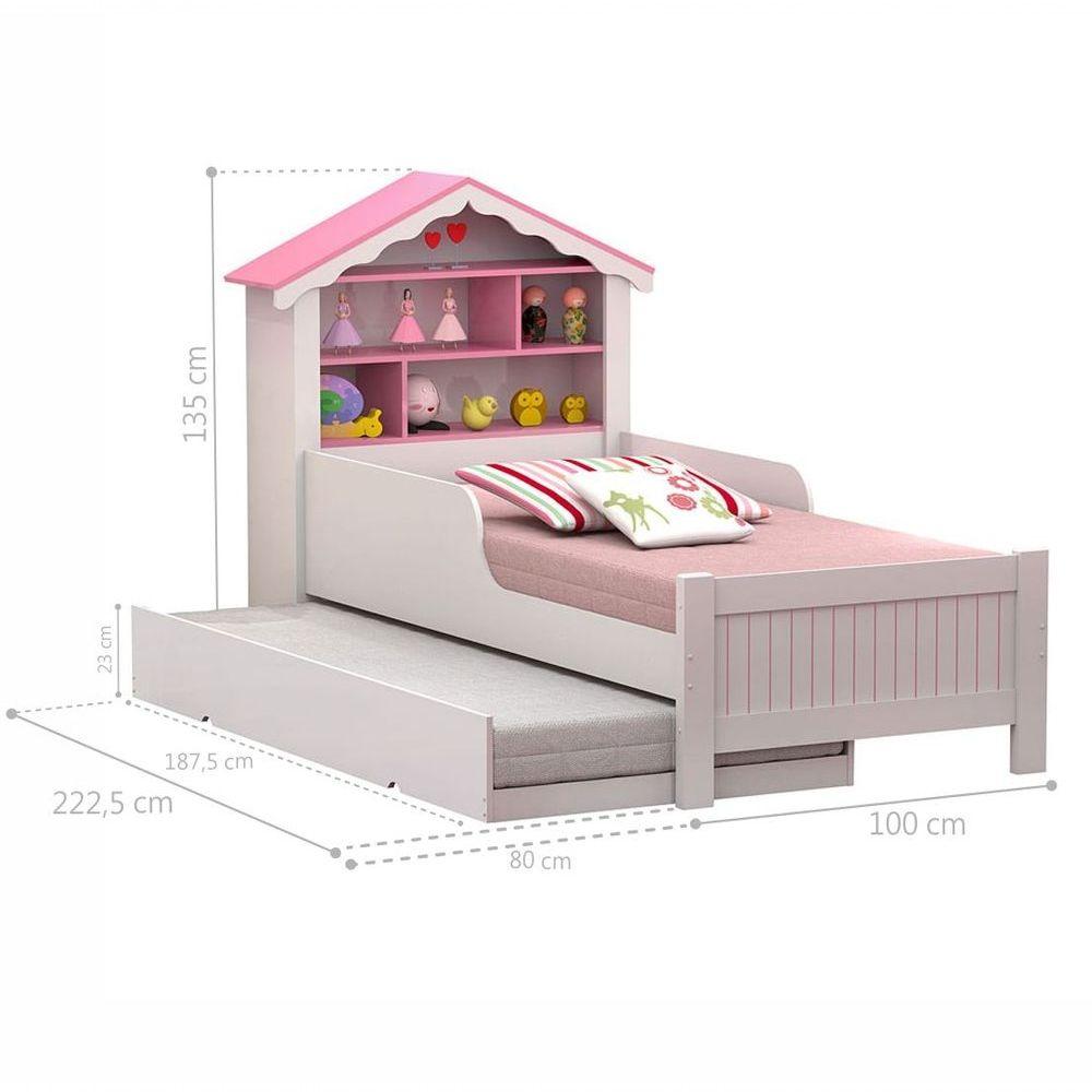Miniatura Bicama Casinha Menina Juvenil Com Colchões
