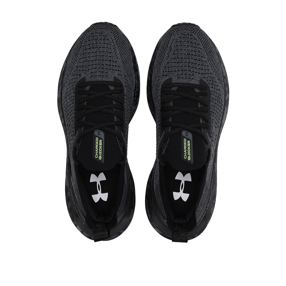 Miniatura Tênis de Corrida Under Armour Charged Quicker 2 34 Cinza