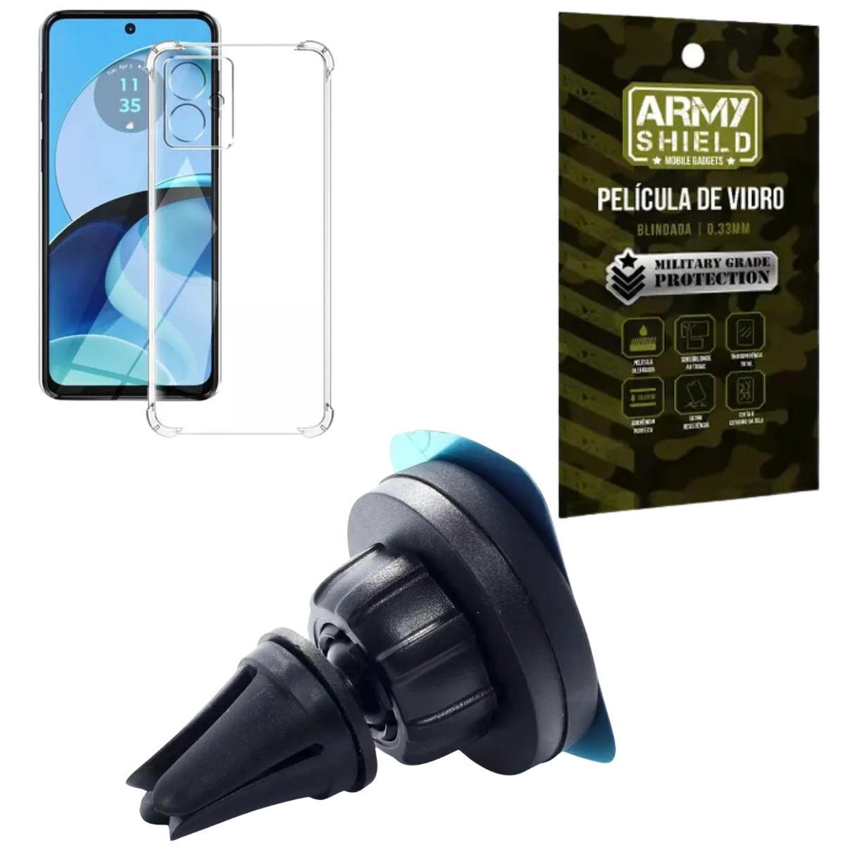 Miniatura Kit Capinha Moto G24 Power + Suporte Automotivo Magnetico
