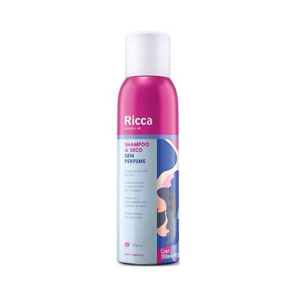 Miniatura Shampoo A Seco Sem Perfume Ricca 150ml 9213