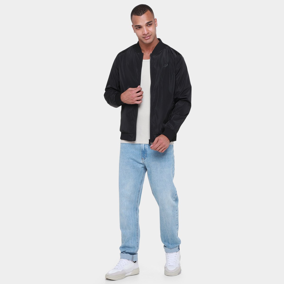 Miniatura Jaqueta Bomber Ellus Nylon Light Masculina Preto - G