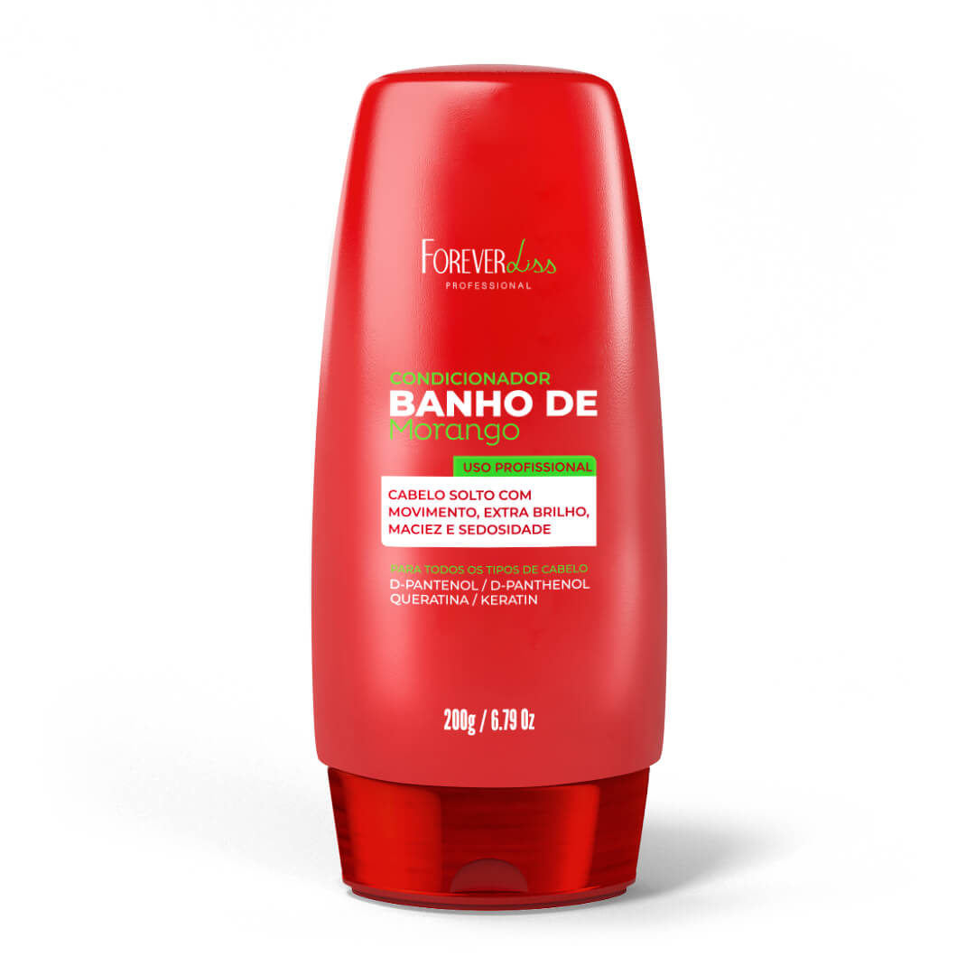 Miniatura Condicionador Banho de Verniz Morango Forever Liss 200g UNISEX - 1 - 200ml