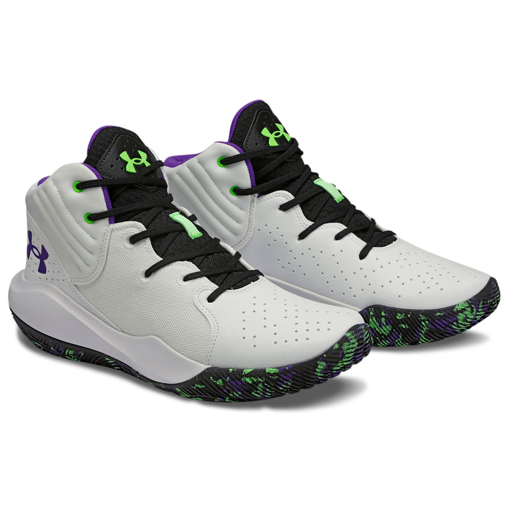 Miniatura Tênis de Basquete Masculino Under Armour JET 21 Branco - 39