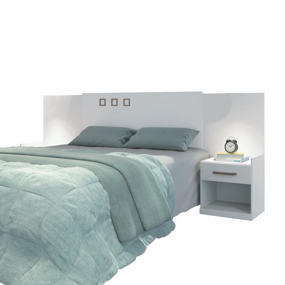 Miniatura Conjunto Guarda Roupa E Cabeceira Alan Branco