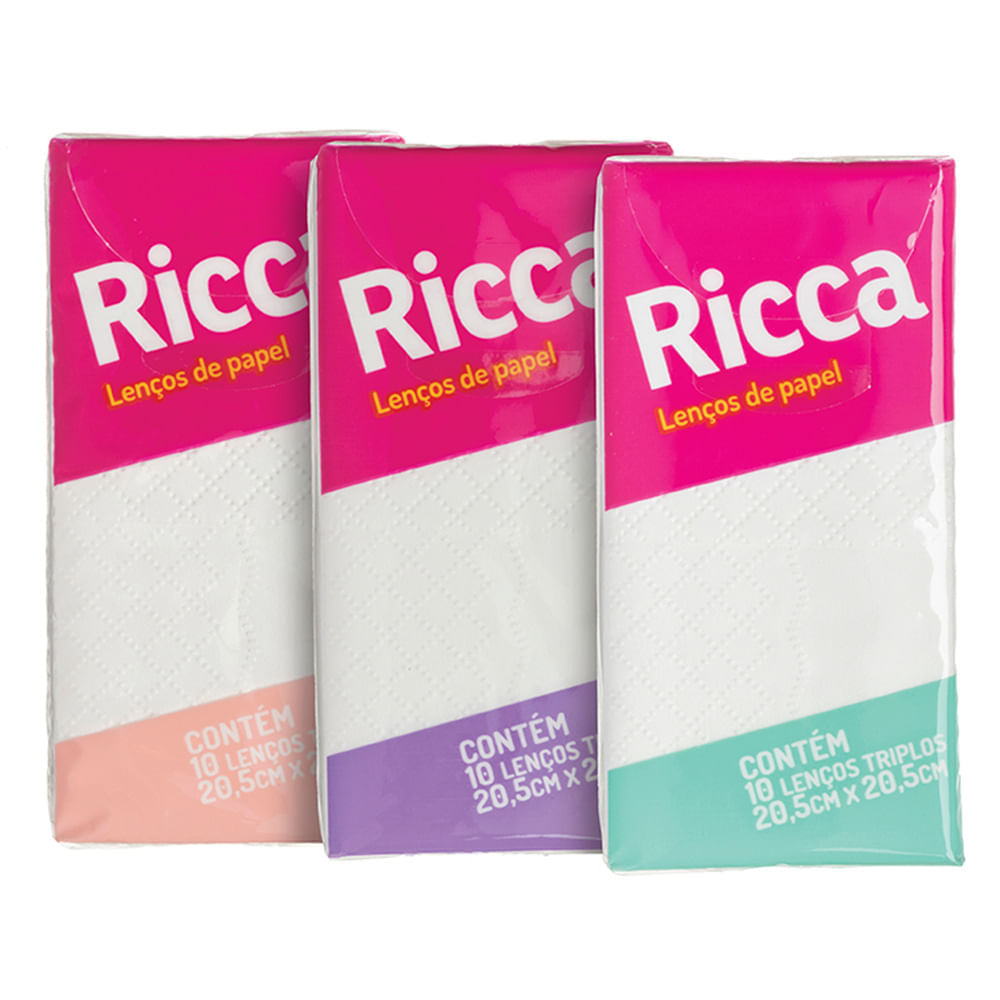 Miniatura Lenços de Papel Ricca Mini 1 Un