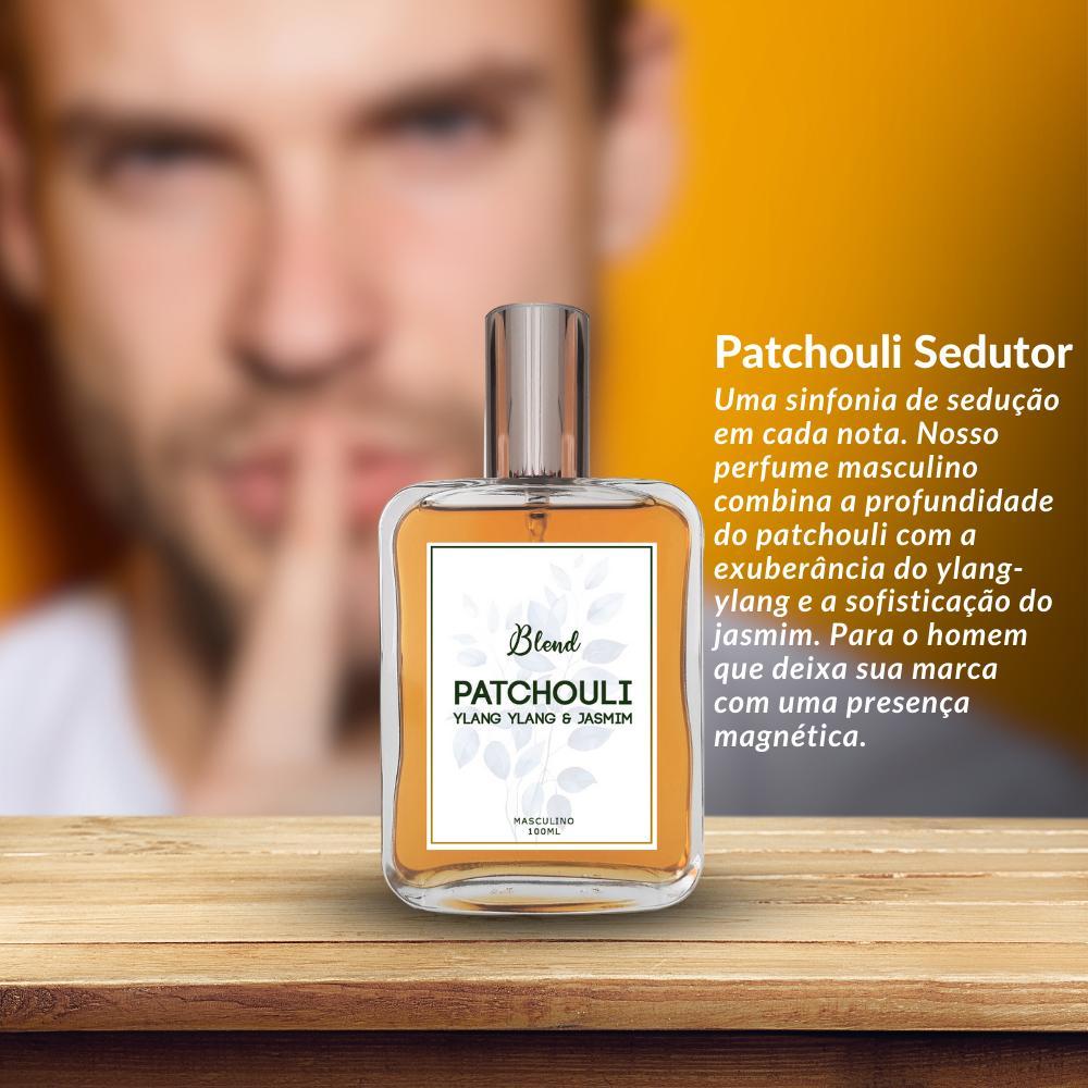 Miniatura Perfume Blend Patchouli, Ylang-Ylang & Jasmim 100Ml Sedutor