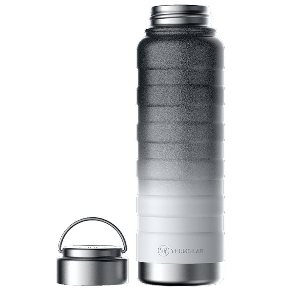 Miniatura Garrafa Térmica Termolar Moove, Preto Degradê, 710 ml