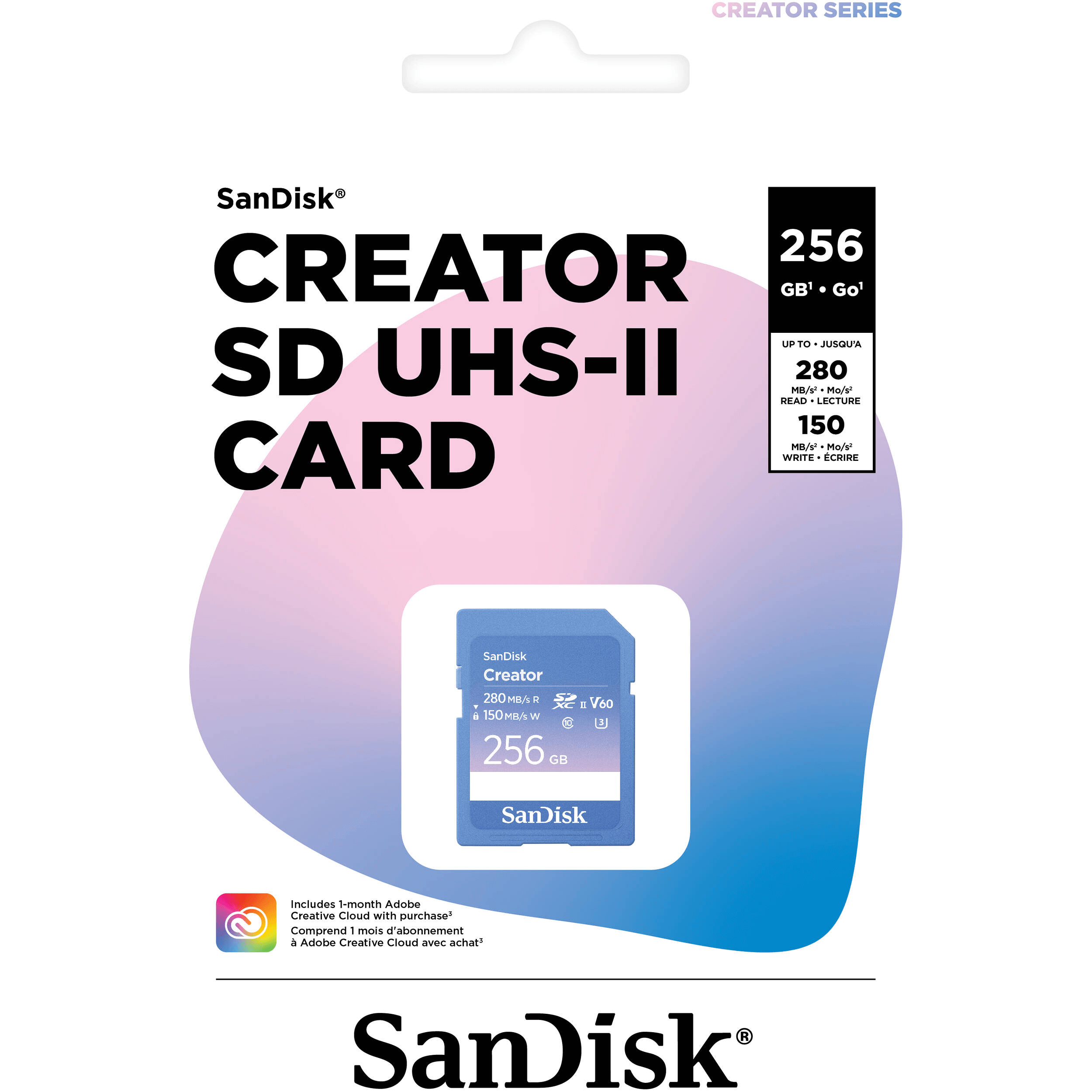 Miniatura Cartão SDXC 256Gb Sandisk Creator 280MB/s UHS-II V60 U3