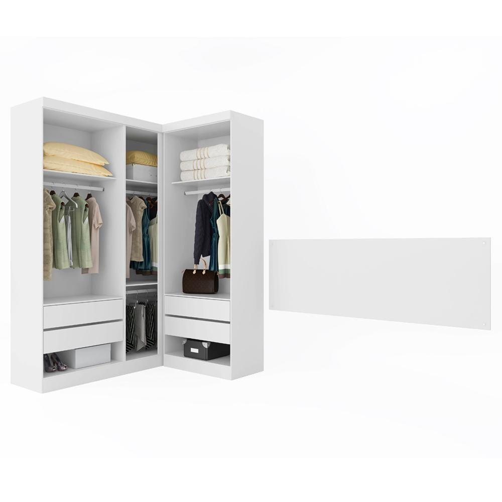 Miniatura Quarto Casal Modulado Modena 77011 Branco Demobile