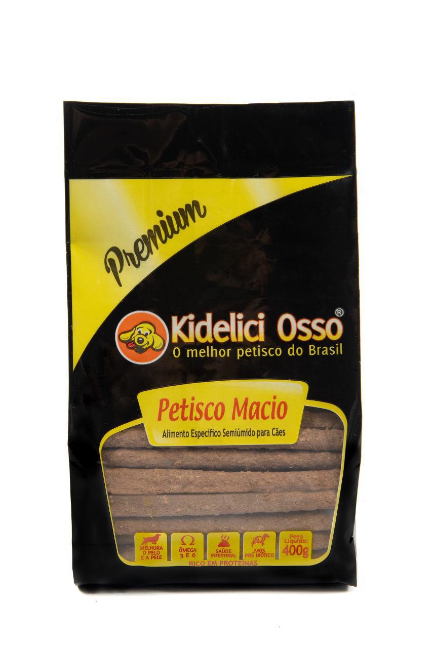 Miniatura Bifinho Macio - Kidelici Osso - Sabor Bacon - 400G