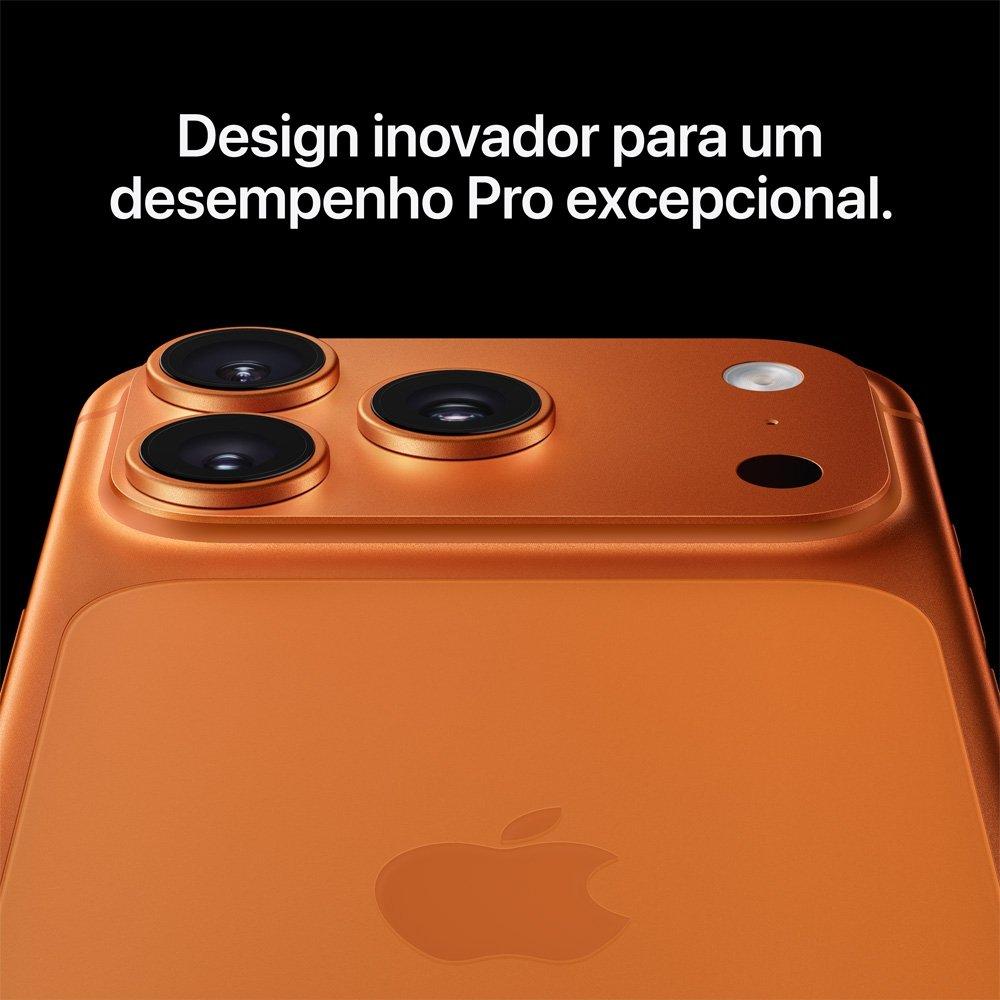 iPhone 17 Pro Max Apple 256GB, Câmera Tripla Fusion de 48MP, Tela 6.9" Super Retina XDR, Prateado
