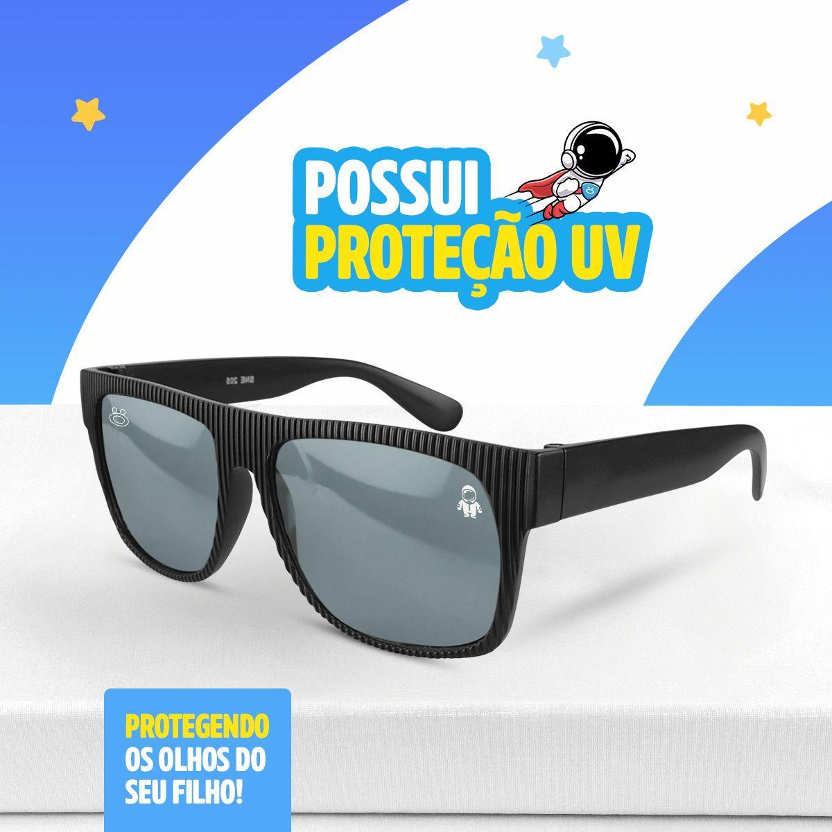 Miniatura Relogio Digital Menino Branco Infantil + Oculos Sol + Caixa