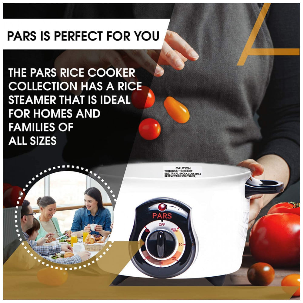 Miniatura Pars Automatic Persian Rice Cooker Tahdig Rice Maker Perfect Rice Crust 3 Cup