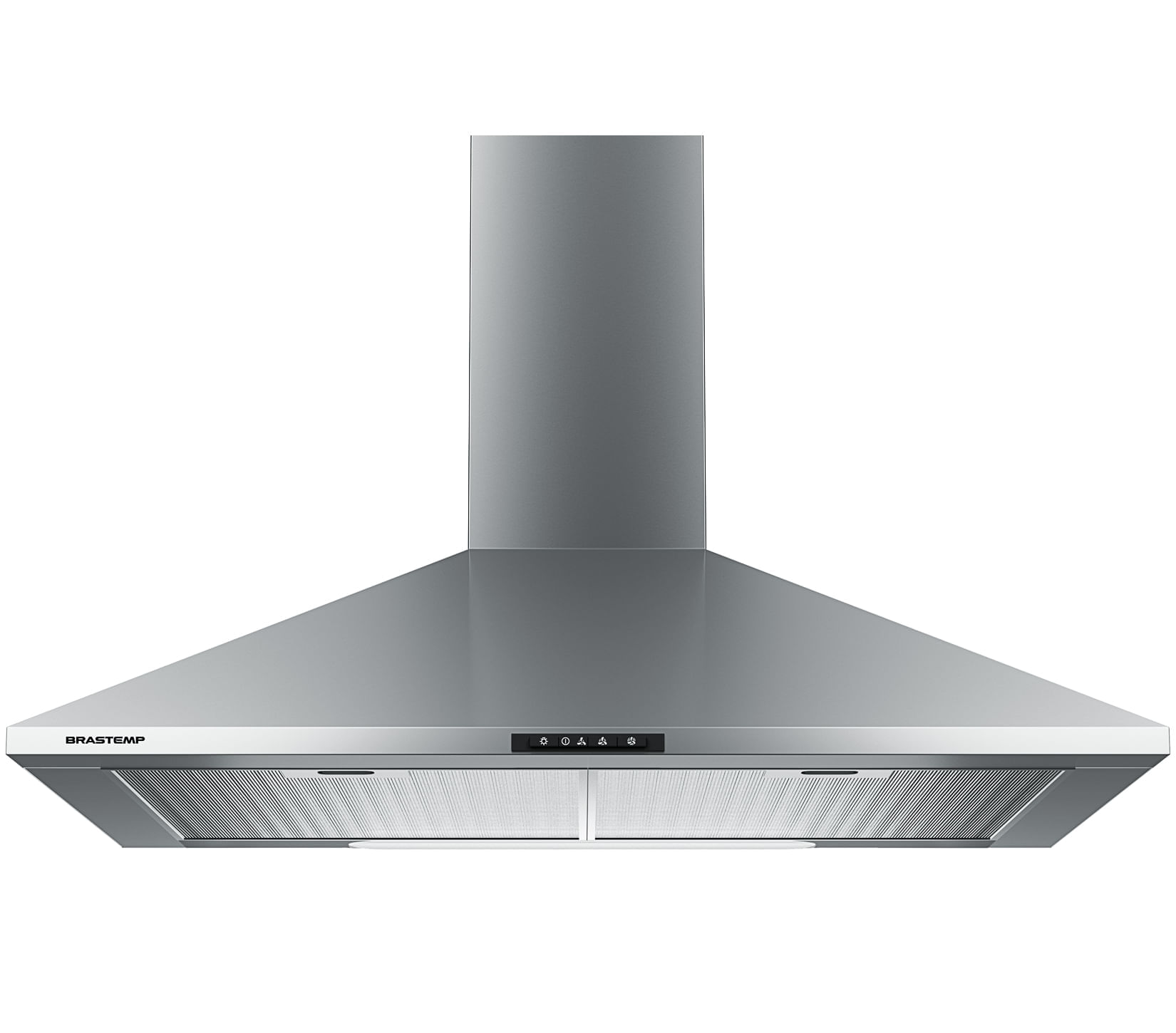 Miniatura Coifa de Parede Brastemp Piramidal BAI60BR com Duplo Filtro e 3 Velocidades Inox - 60 cm 110V