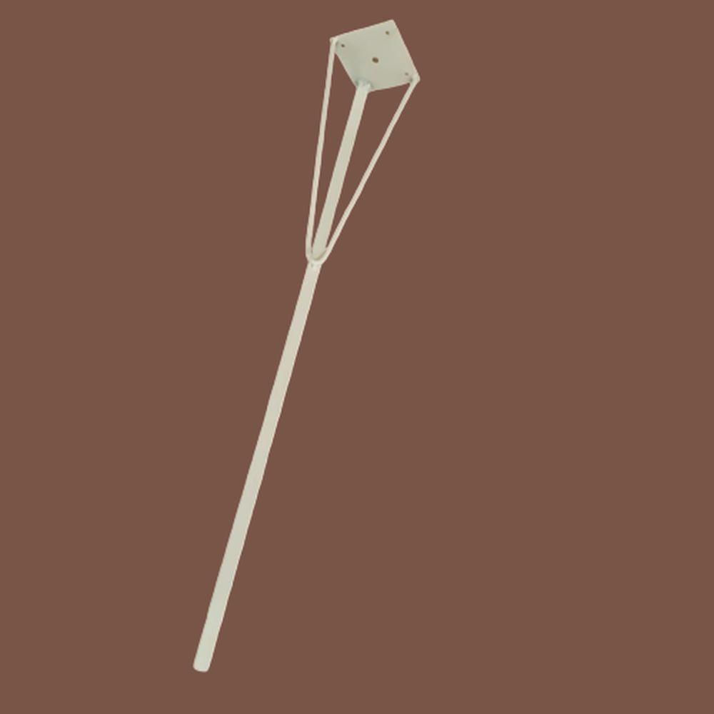 Kit 3 Hairpin Legs Para Mesa Industrial Hairpin Legs 75cm Branco Medcombo