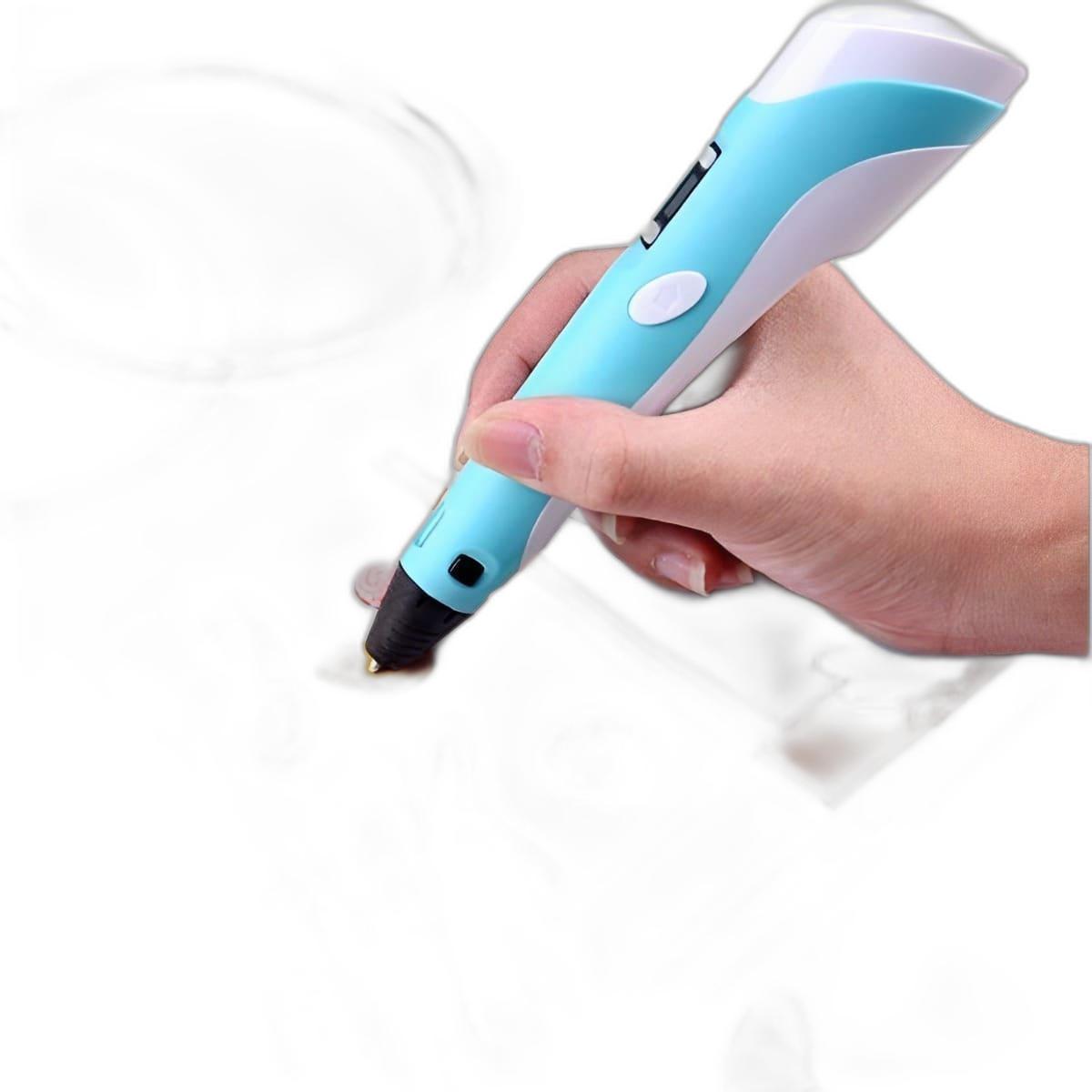 Miniatura Caneta 3D Impressora C/3 Kit Refil Presente Criança Brincar