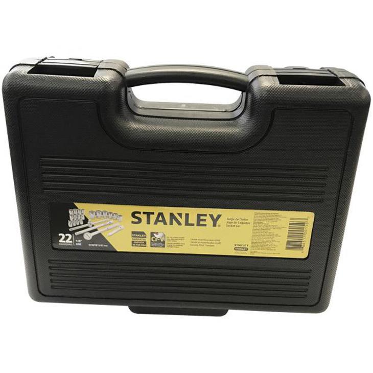 Miniatura Jogo de Soquetes Stanley STMT81242-840, Encaixe 1/2 ”, 22 peças