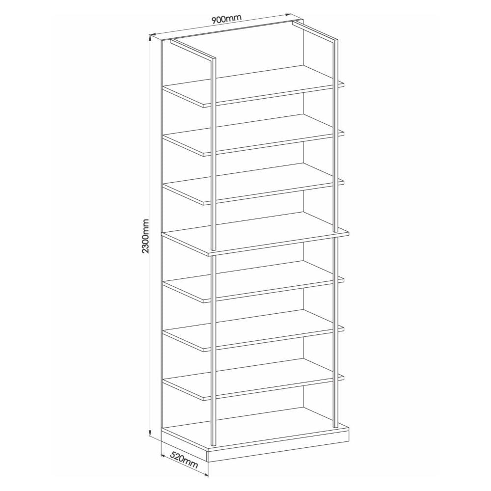 Miniatura Módulo Prateleiras Guarda Roupa Closet Modulado Níquel