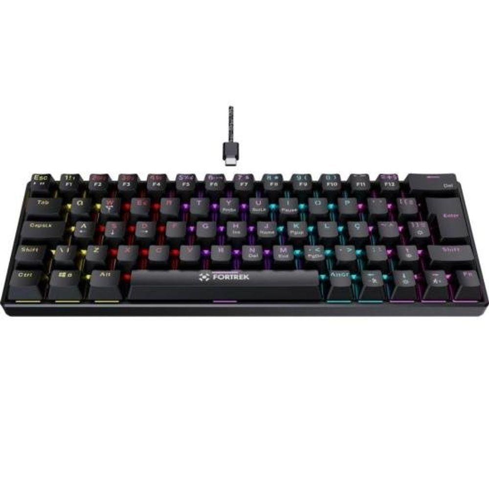 Miniatura Teclado Gamer Mecânico Fortrek Gravity 65 Compact Switch Outemu Red [f002]