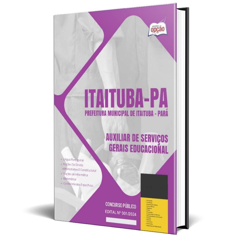 Miniatura Apostila Prefeitura Itaituba Pa 2024 Auxiliar Serviços