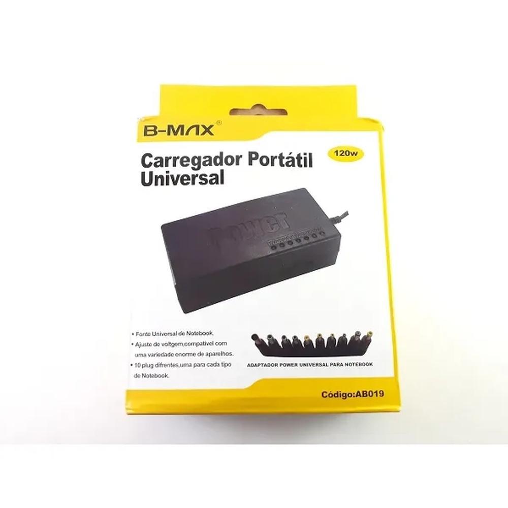 Miniatura Carregador Universal Portátil Notebook 10 Conectores