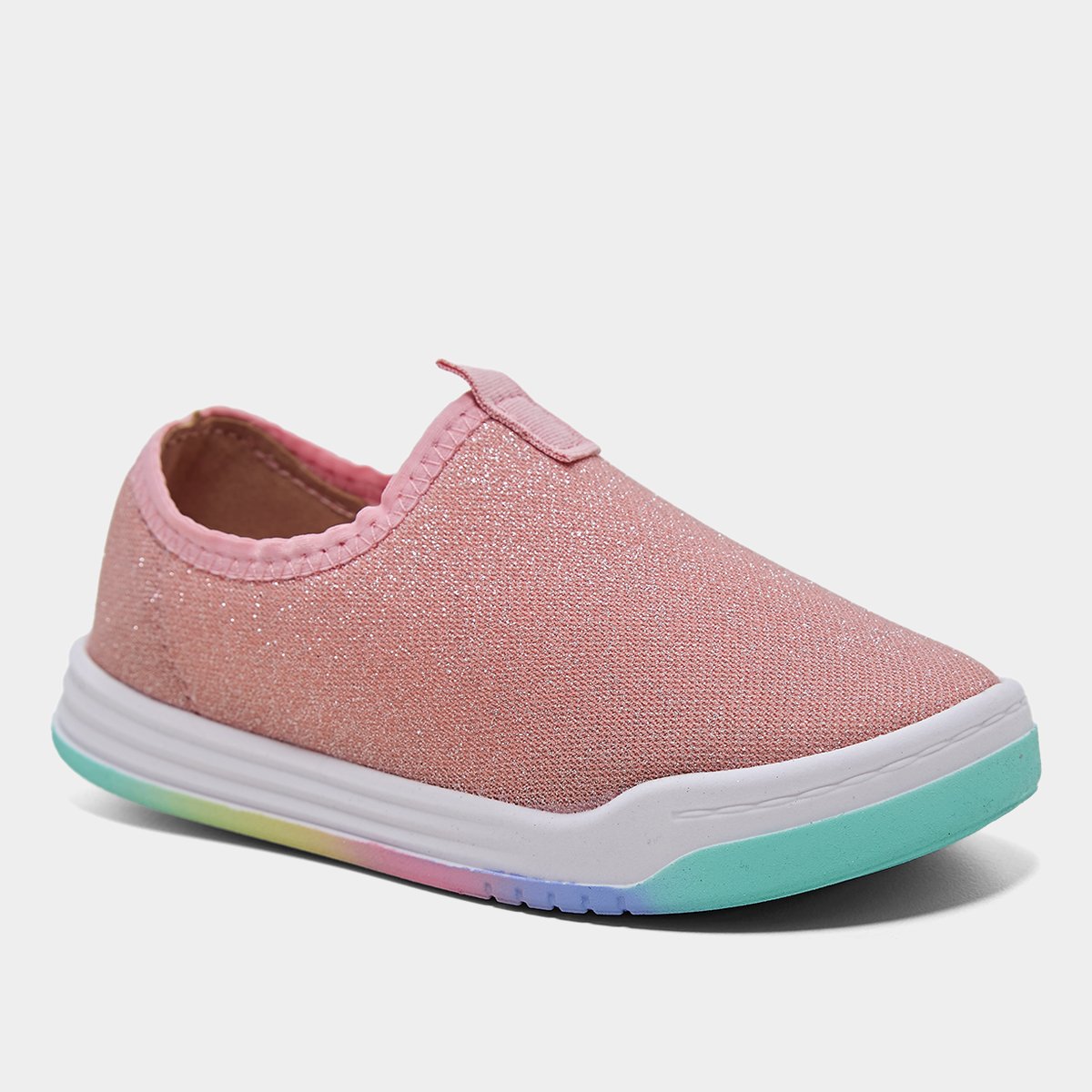 Miniatura Tênis Infantil Molekinha Menina Rosa+prata - 26
